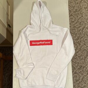 White GeorgeNotFound Hoodie